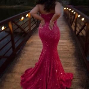 Pink sparkly Prom dress